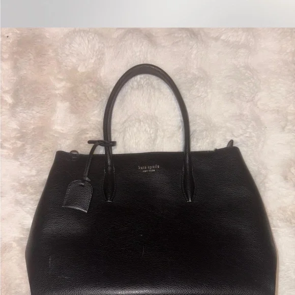 kate spade Black Pebbled Leather Tote - Picture 7 of 7